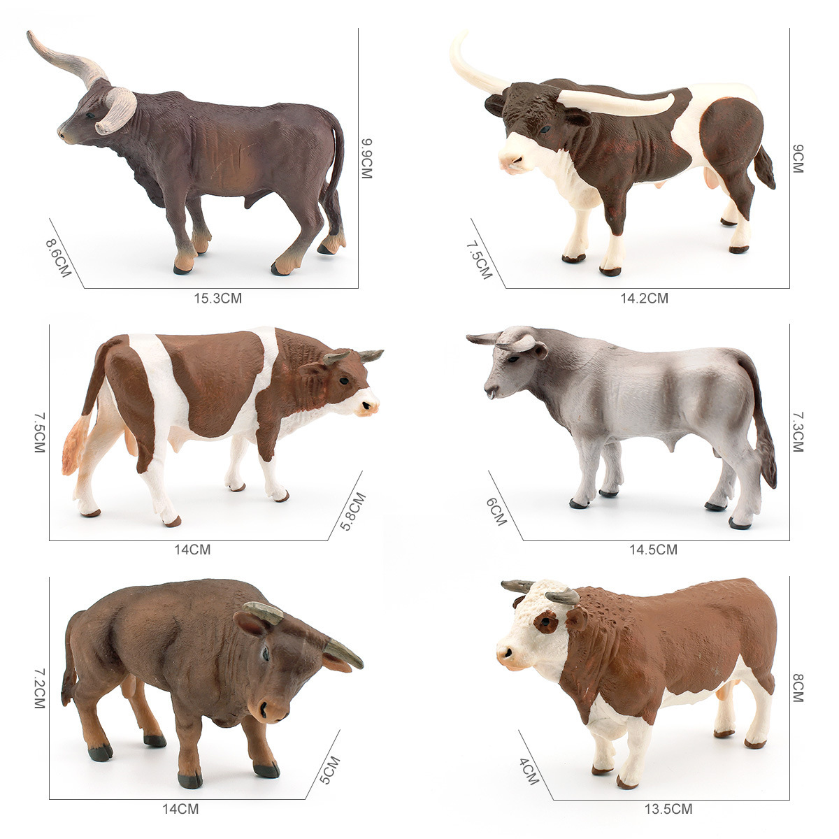 Farming Agriculture Stocks - Modelo de Toro de Cuernos Largos