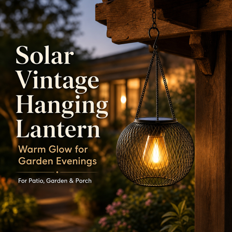 Lámpara LED Solar Colgante par - Farming And Agriculture reseña y precio