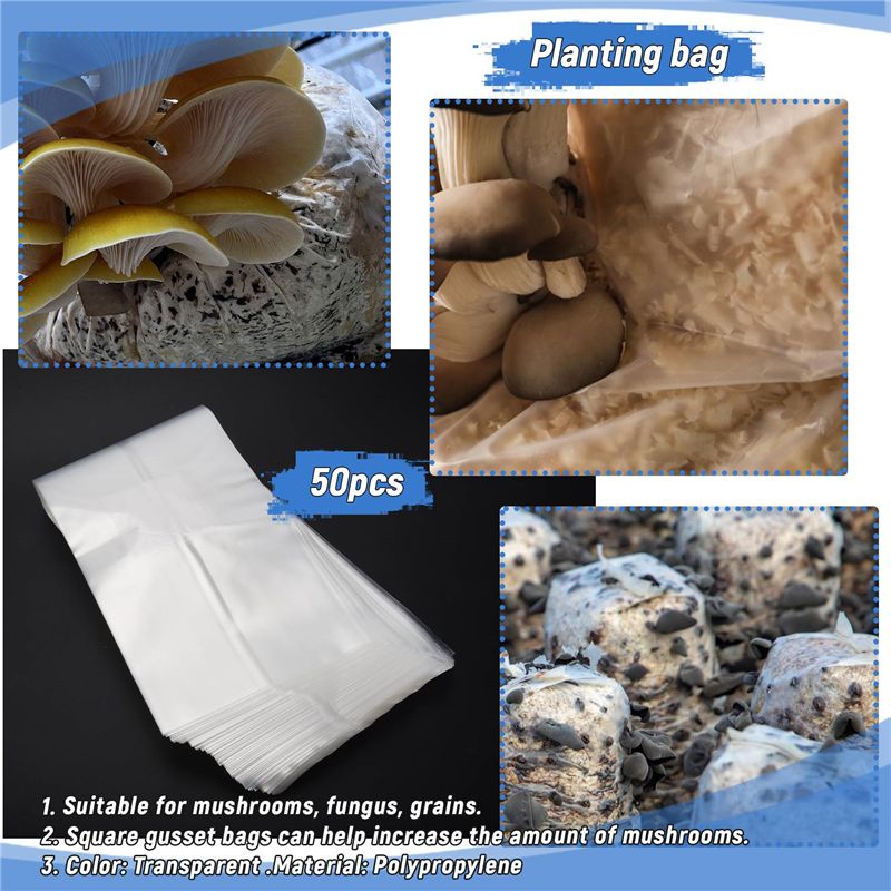 ABSJ-50 Unidades Bolsas de Cul - Mushroom Spawn Bag reseña y precio