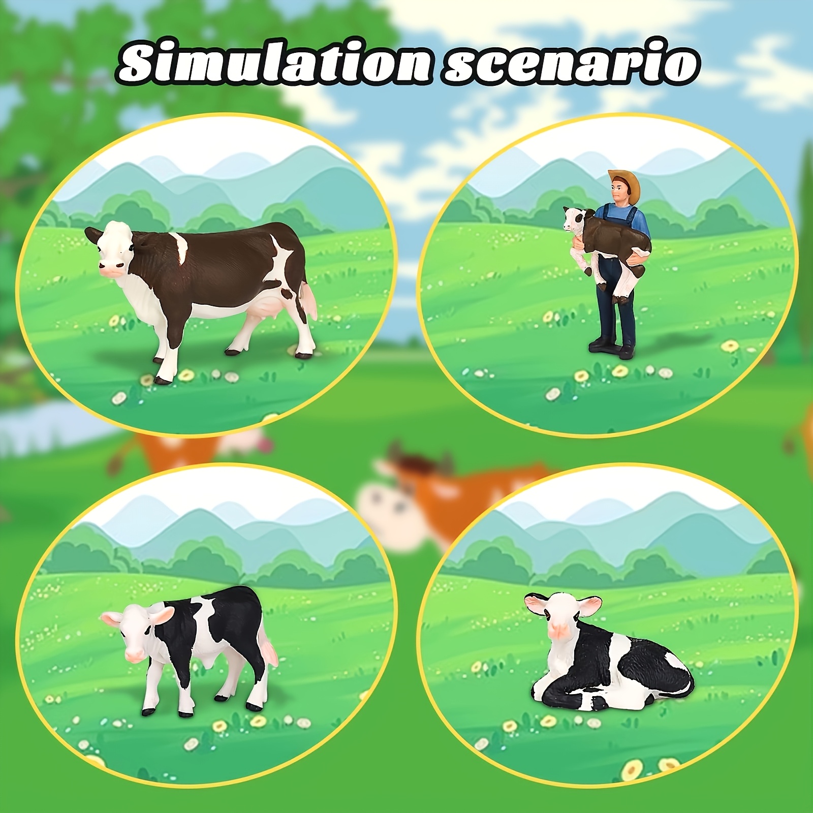 Set de 4 Figuras de Granjeros  - Farming Agriculture Stocks reseña y precio