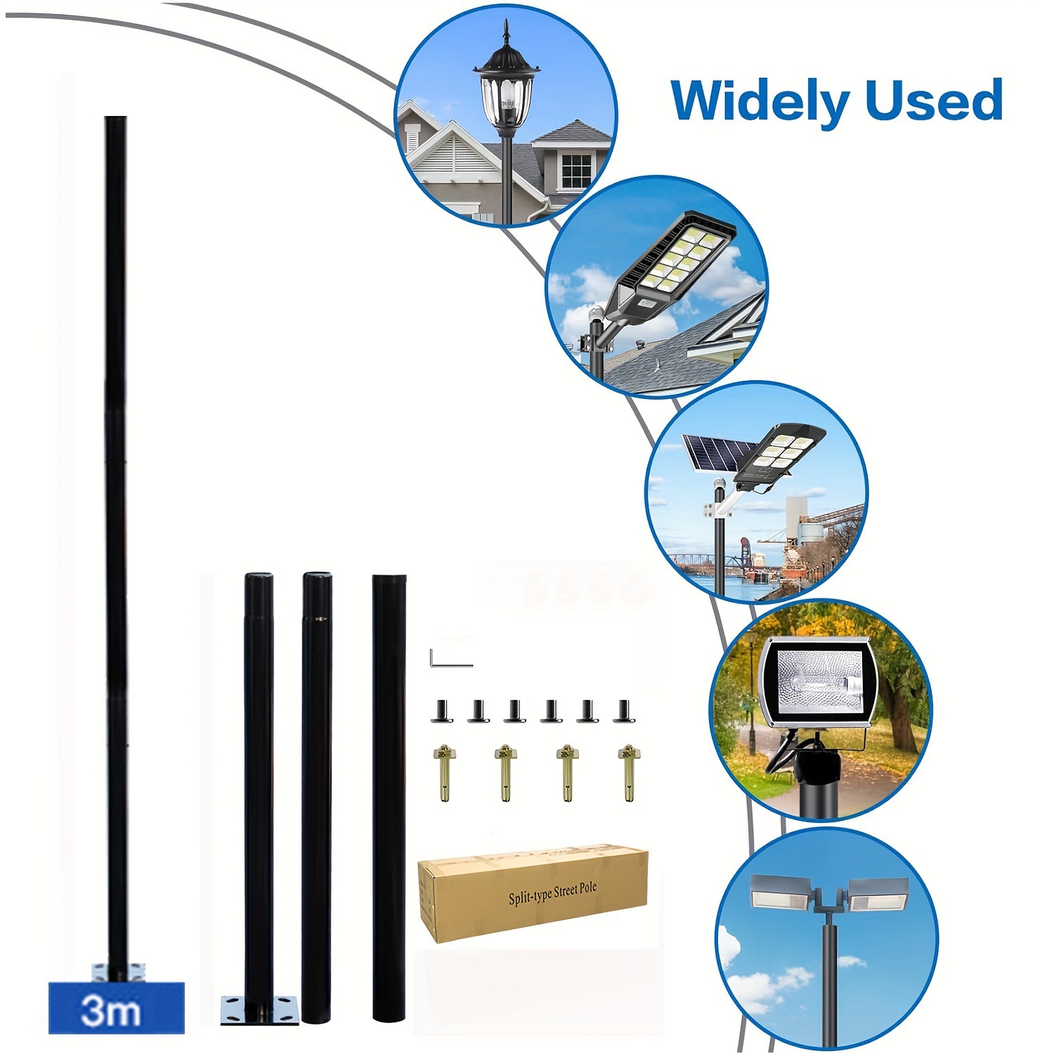 Poste de Lámpara Solar para Ex - Farming And Agriculture reseña y precio